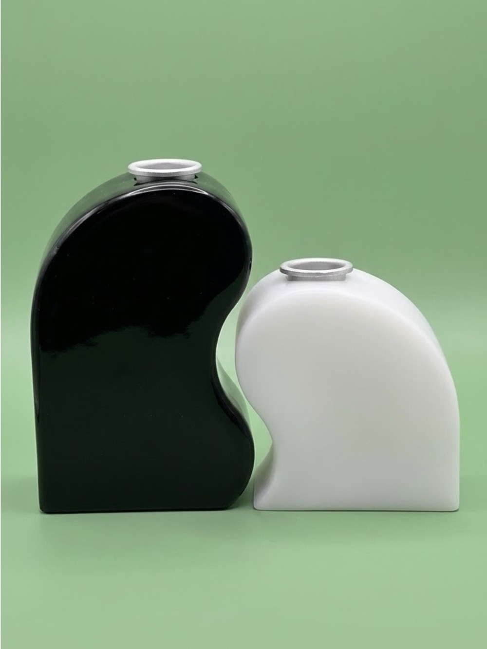 Areaware Objects for Objects Seymour Candleholder Black White Modernist NWT